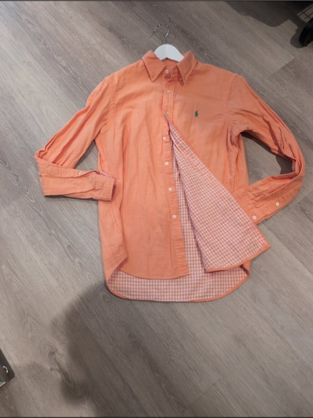 Polo by Ralph Lauren Men's Orange Button-Down Shirt - Picture 2 of 7